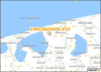 map of Emāmzādeh Khalīfeh