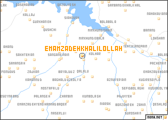 map of Emāmzādeh Khalīlollāh