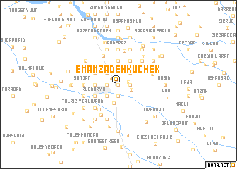 map of Emāmzādeh Kūchek