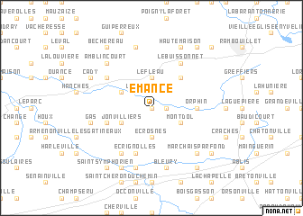 map of Émancé