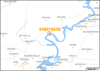 map of Embry Bend
