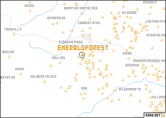 map of Emerald Forest