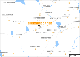 map of Emerson Corner