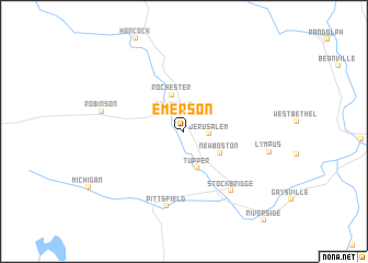 map of Emerson