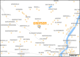 map of Emerson