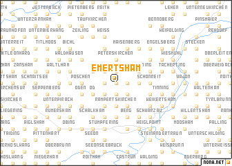 map of Emertsham