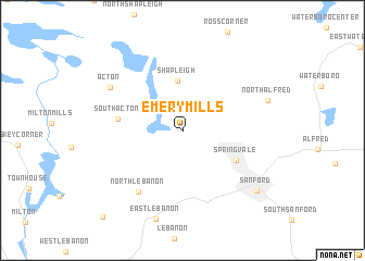 map of Emery Mills