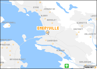 map of Emeryville