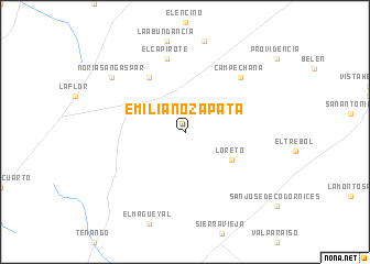 map of Emiliano Zapata