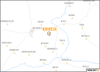 map of Emircik