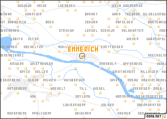 map of Emmerich