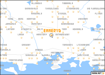 map of Emmeryd