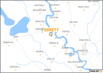 map of Emmett