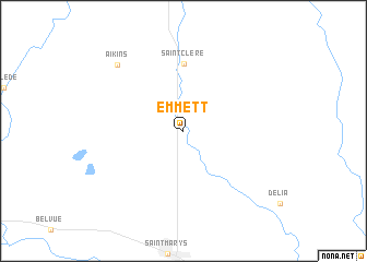 map of Emmett