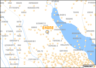 map of Emoné