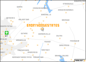 map of Emorywood Estates