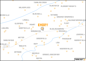 map of Emory