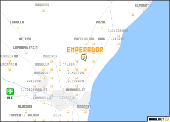 map of Emperador