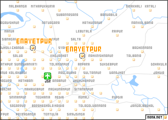 map of Enāyetpur