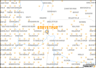 map of Enāyetpur