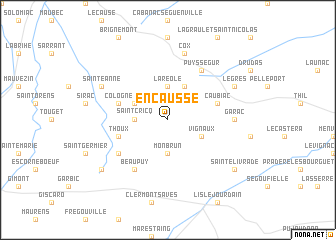 map of Encausse