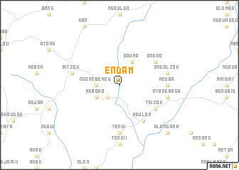 map of Endam