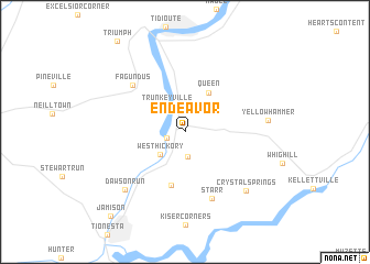 map of Endeavor