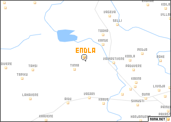 map of Endla