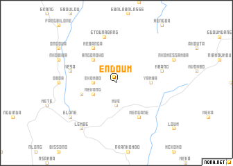 map of Endoum