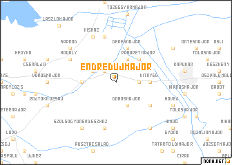 map of Endrédújmajor