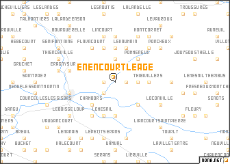 map of Énencourt-Léage
