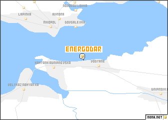 map of Energodar