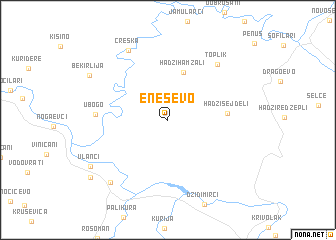 map of Eneševo