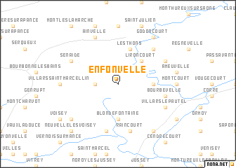 map of Enfonvelle