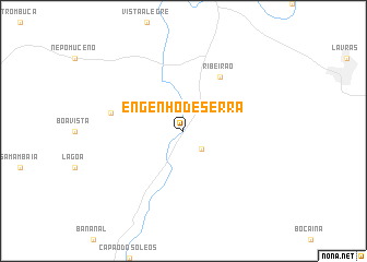 map of Engenho de Serra