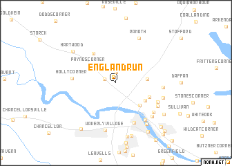 map of England Run