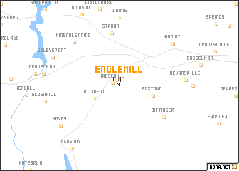 map of Engle Mill