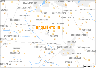 map of Englishtown