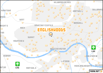 map of English Woods