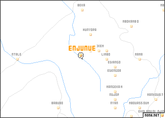 map of Enjunue