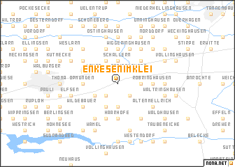 map of Enkesen im Klei