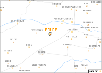 map of Enloe