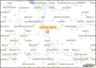 map of Ennemain