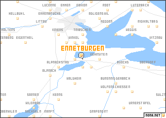 map of Ennetbürgen