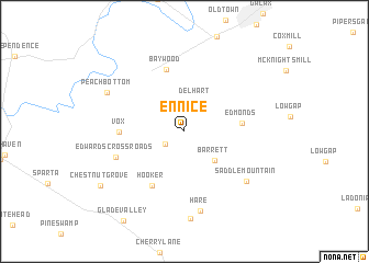 map of Ennice
