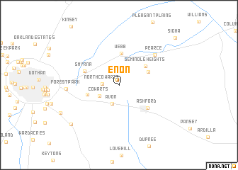 map of Enon