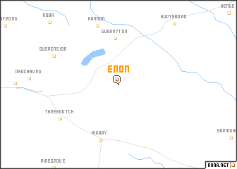 map of Enon