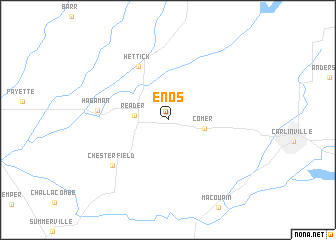 map of Enos