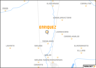 map of Enríquez