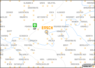 map of Ensch